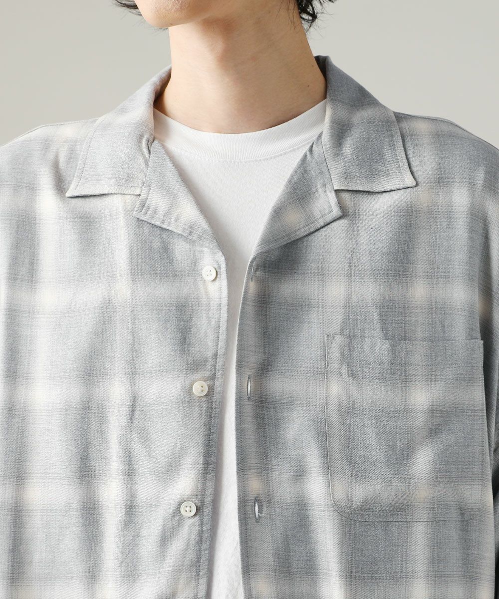 VICTIM]BIG RAYON CHECK SHIRTS | OPENING ACT
