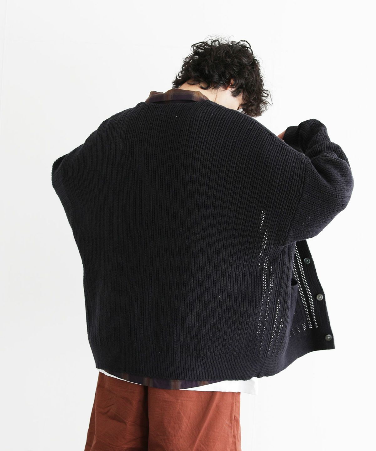 VICTIM]MESH KNIT CARDIGAN | OPENING ACT