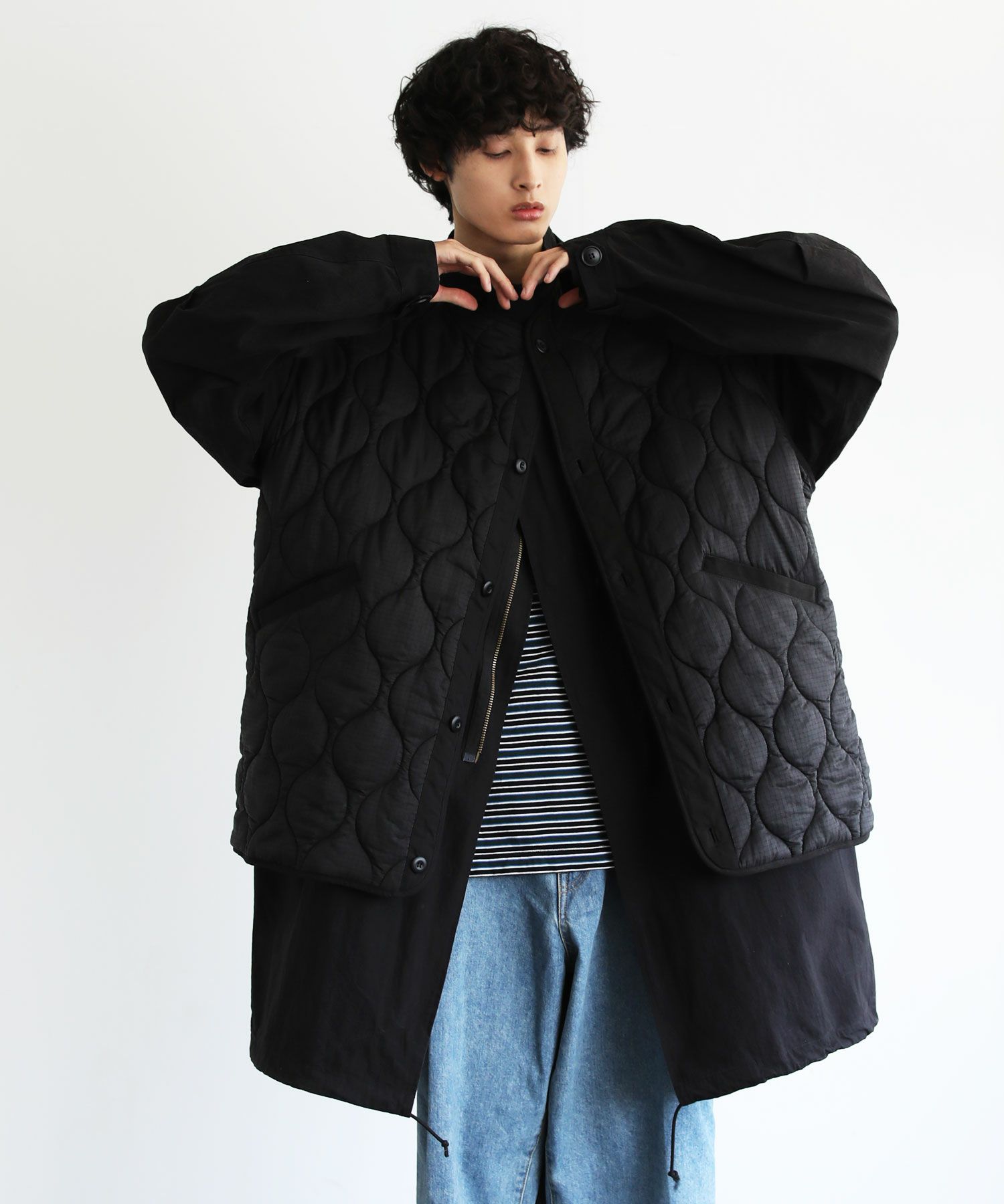 VICTIM]【SET】M65 BIG COAT＆ QUILTED BIG VEST | OPENING ACT