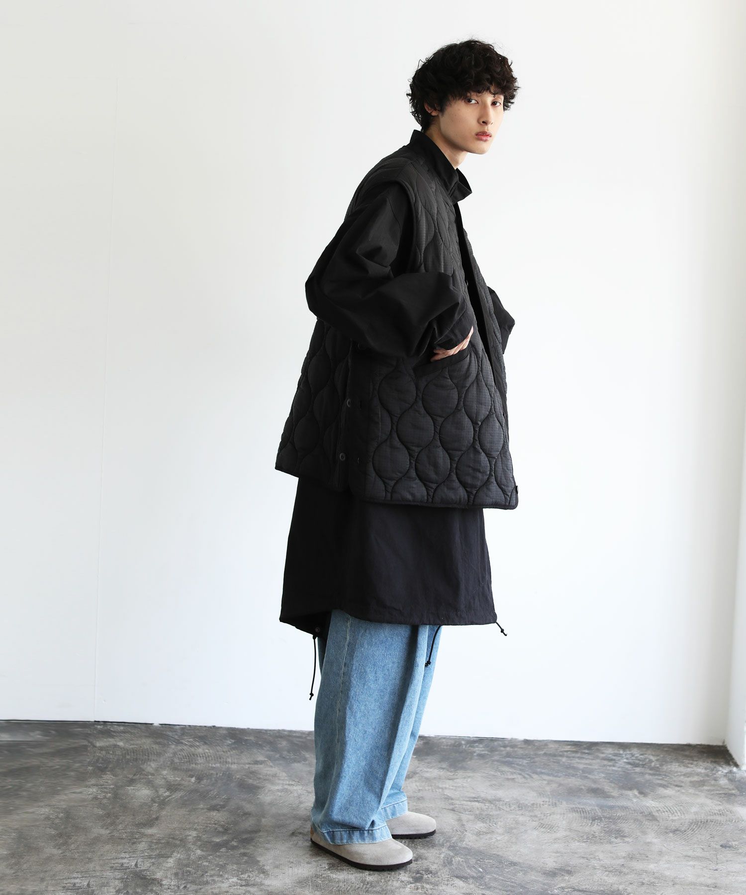 新品] VICTIM M-65 BIG COAT 寒かっ BLACK Lサイズ
