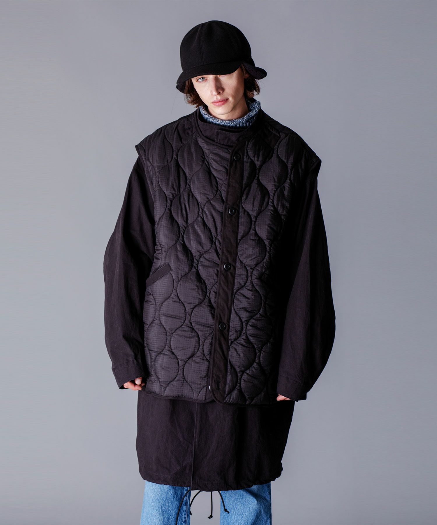 VICTIM]【SET】M65 BIG COAT＆ QUILTED BIG VEST | OPENING ACT