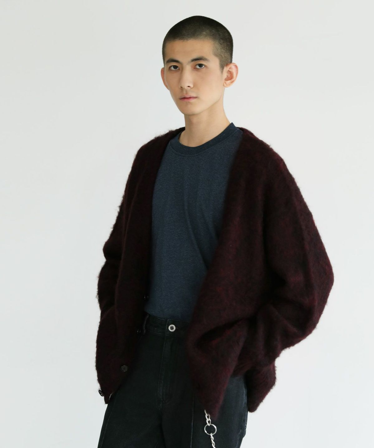 [NEONSIGN×OPENING ACT]Innermost color mohair cardigan