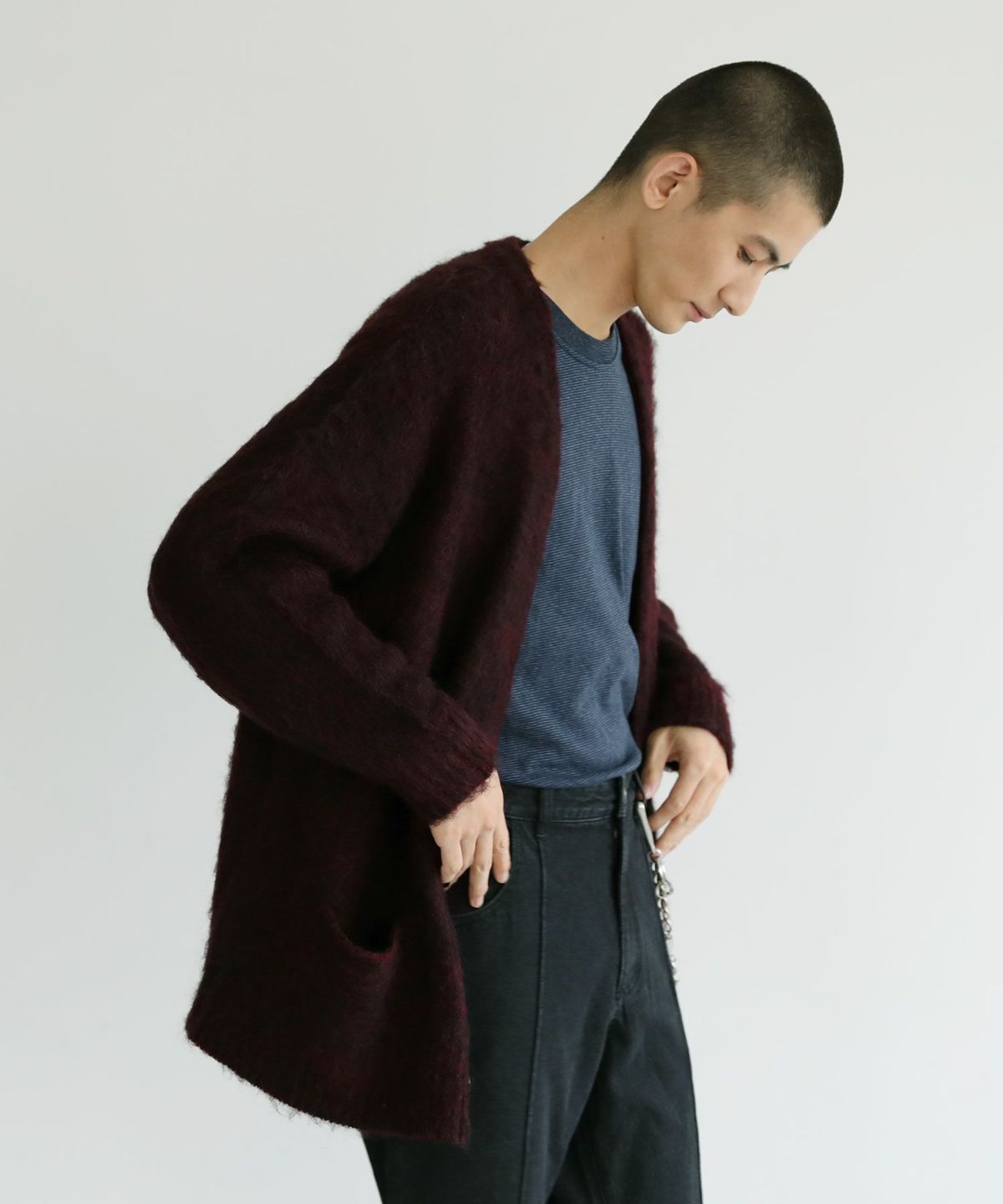 [NEONSIGN×OPENING ACT]Innermost color mohair cardigan