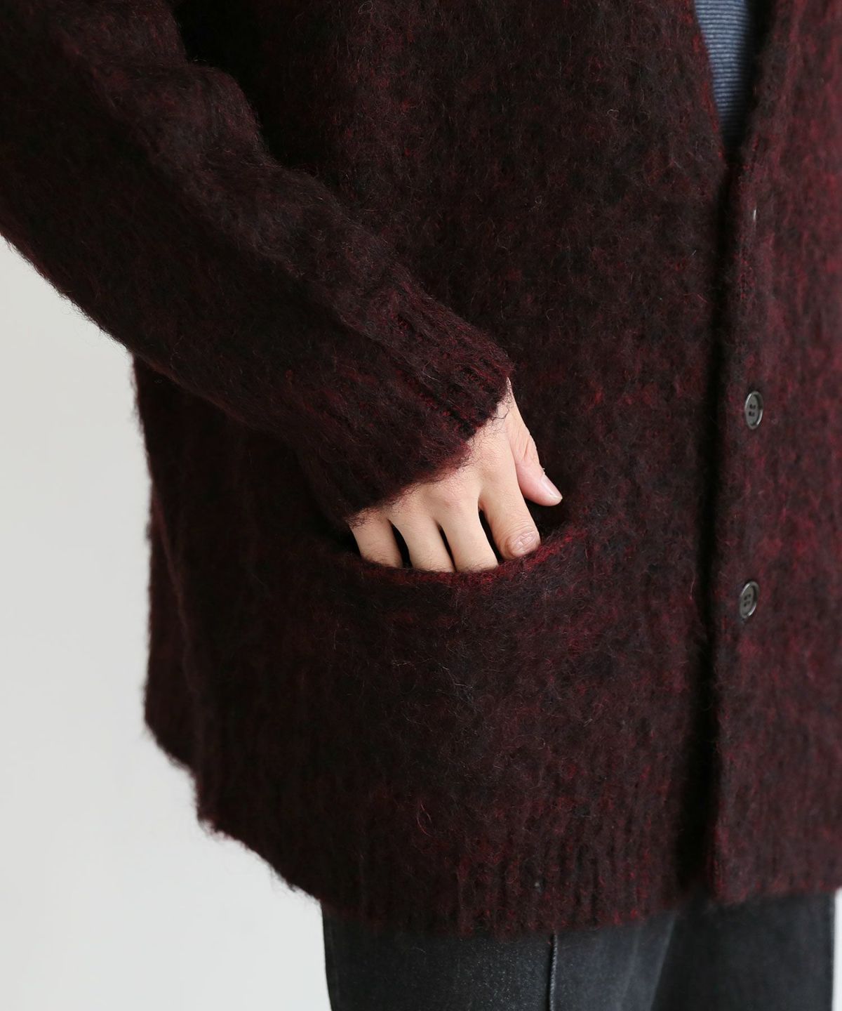 [NEONSIGN×OPENING ACT]Innermost color mohair cardigan