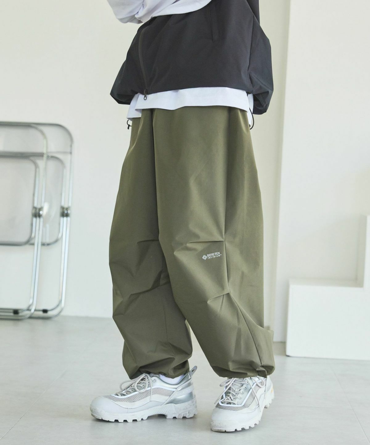 OPENING ACT×+phenix] GORE‑TEX INFINIUM ワイドオーバーパンツ 