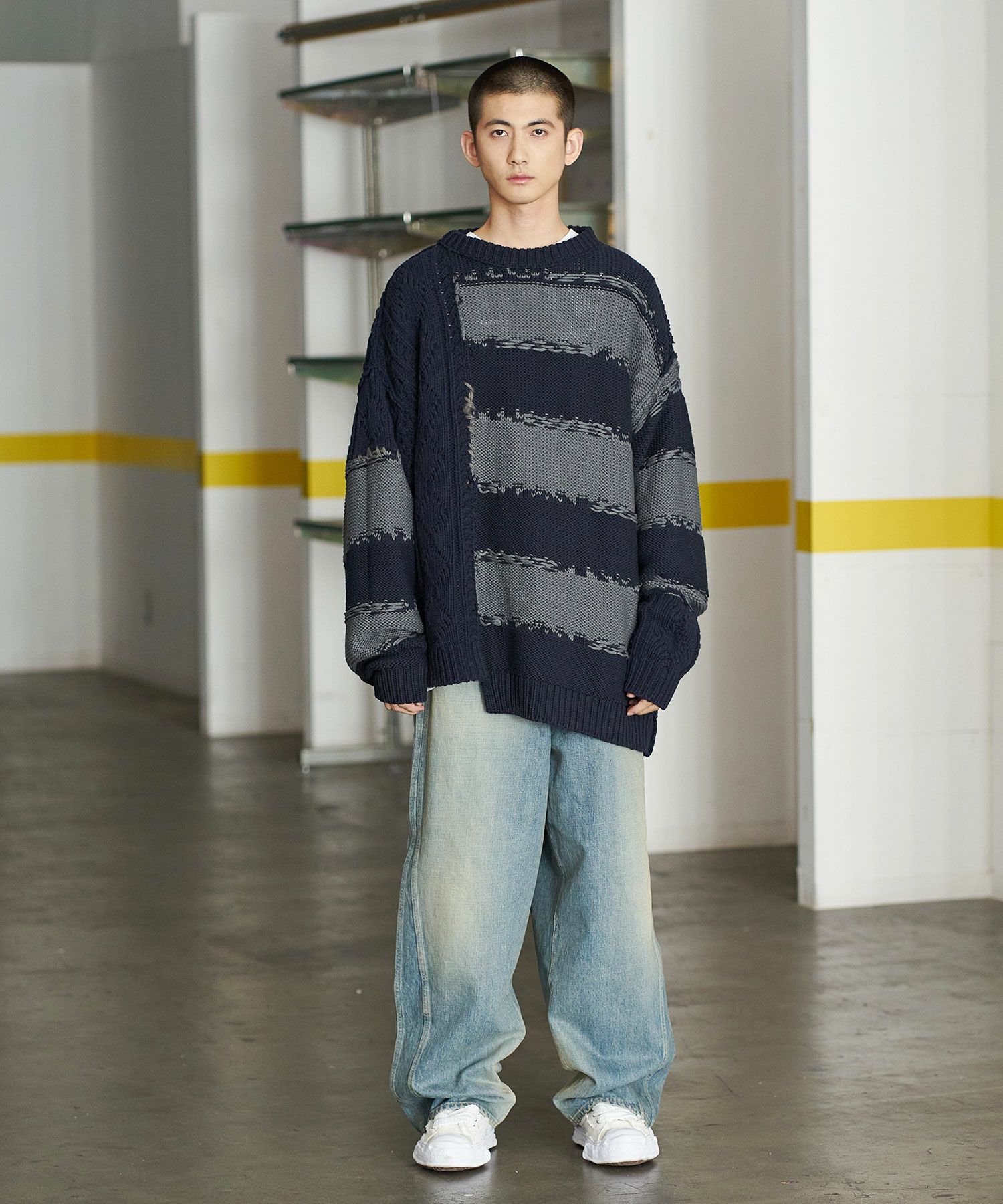 ROTOL]TRIPLE SEEM 6P DENIM DAMAGED | OPENING ACT 