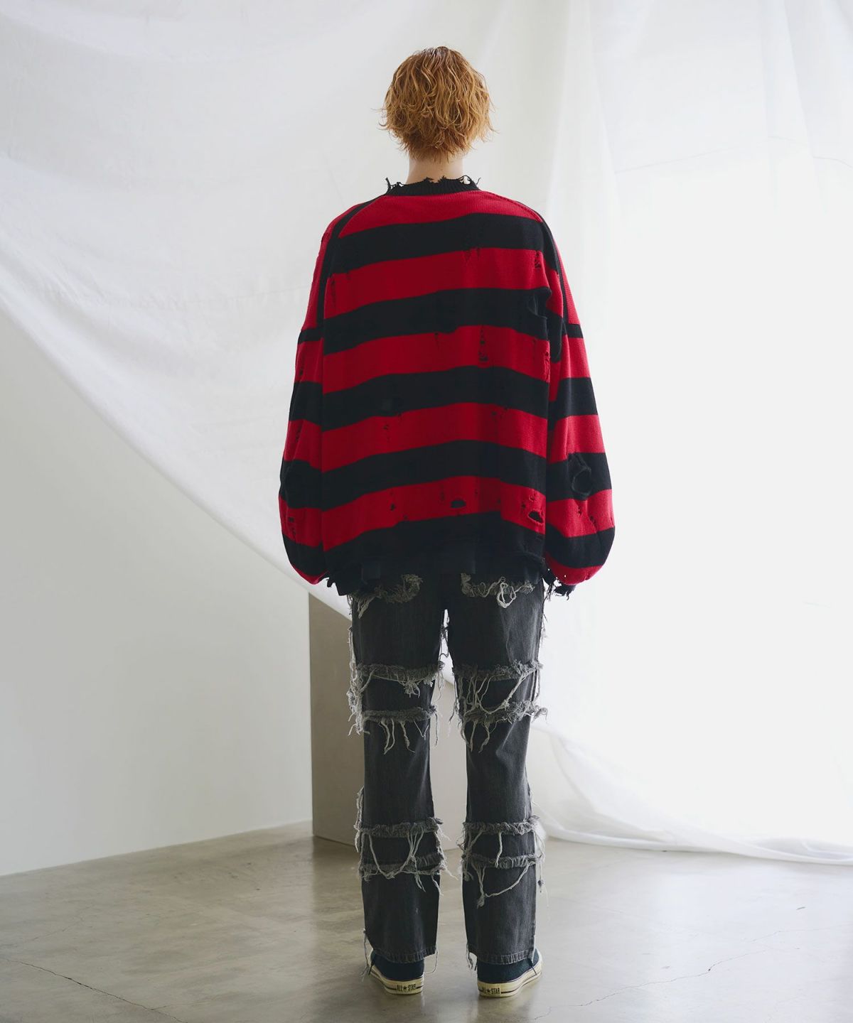 人気 ESCP VINTAGE ] HARD DAMEGE BIG KNIT | OPENING ACT トップス