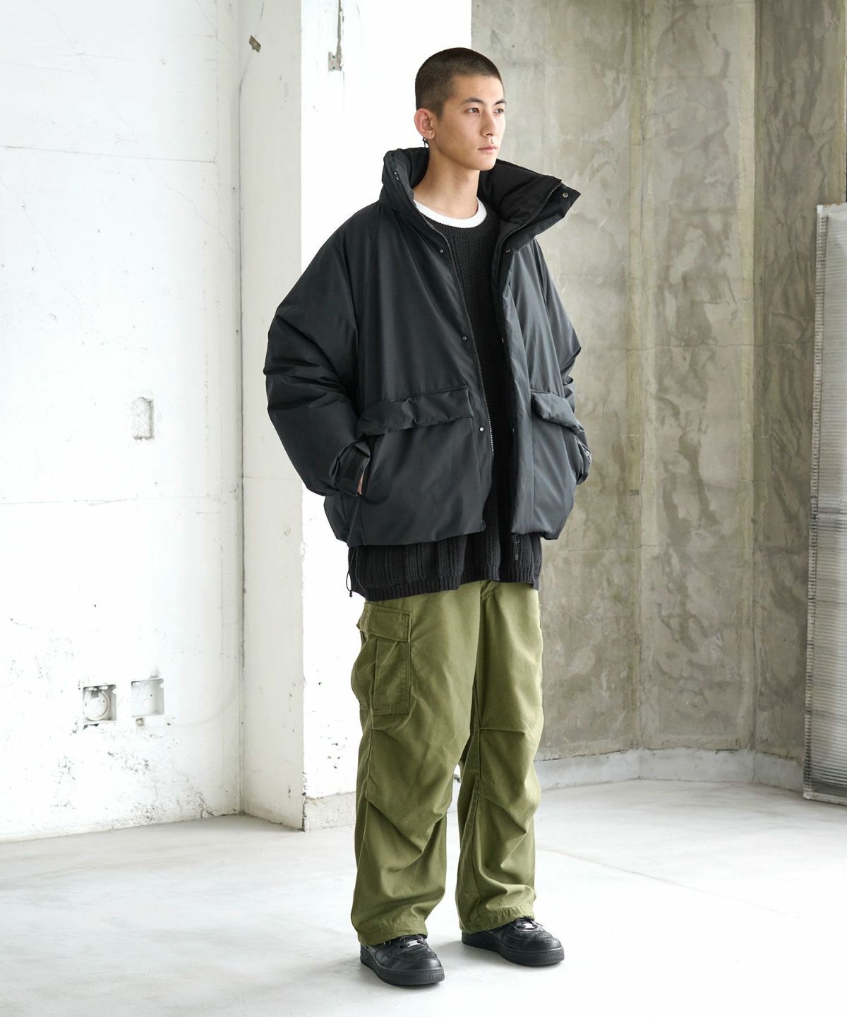 [OPENING ACT×+phenix] WINDSTOPPER by GORE?TEX lab ハイネックシティ600フィルパワーダウンジャケット