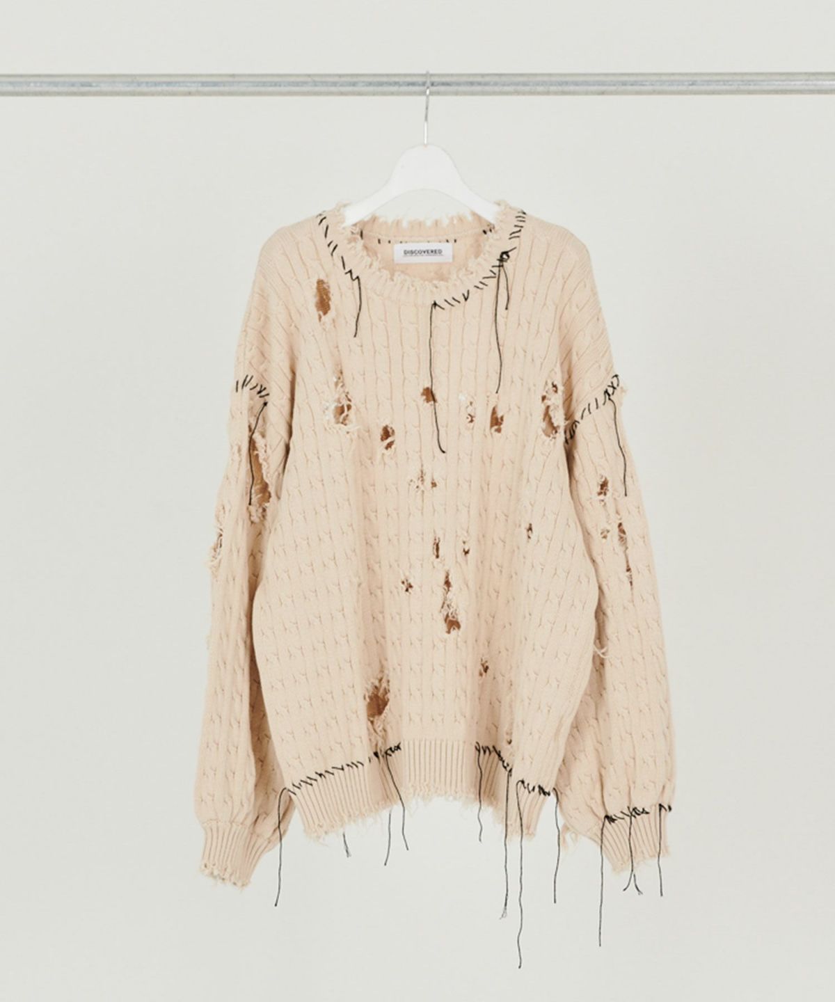 DISCOVERED]LOOPING CABLE DAMAGE KNIT 〓予約販売・2024年1～2月頃お