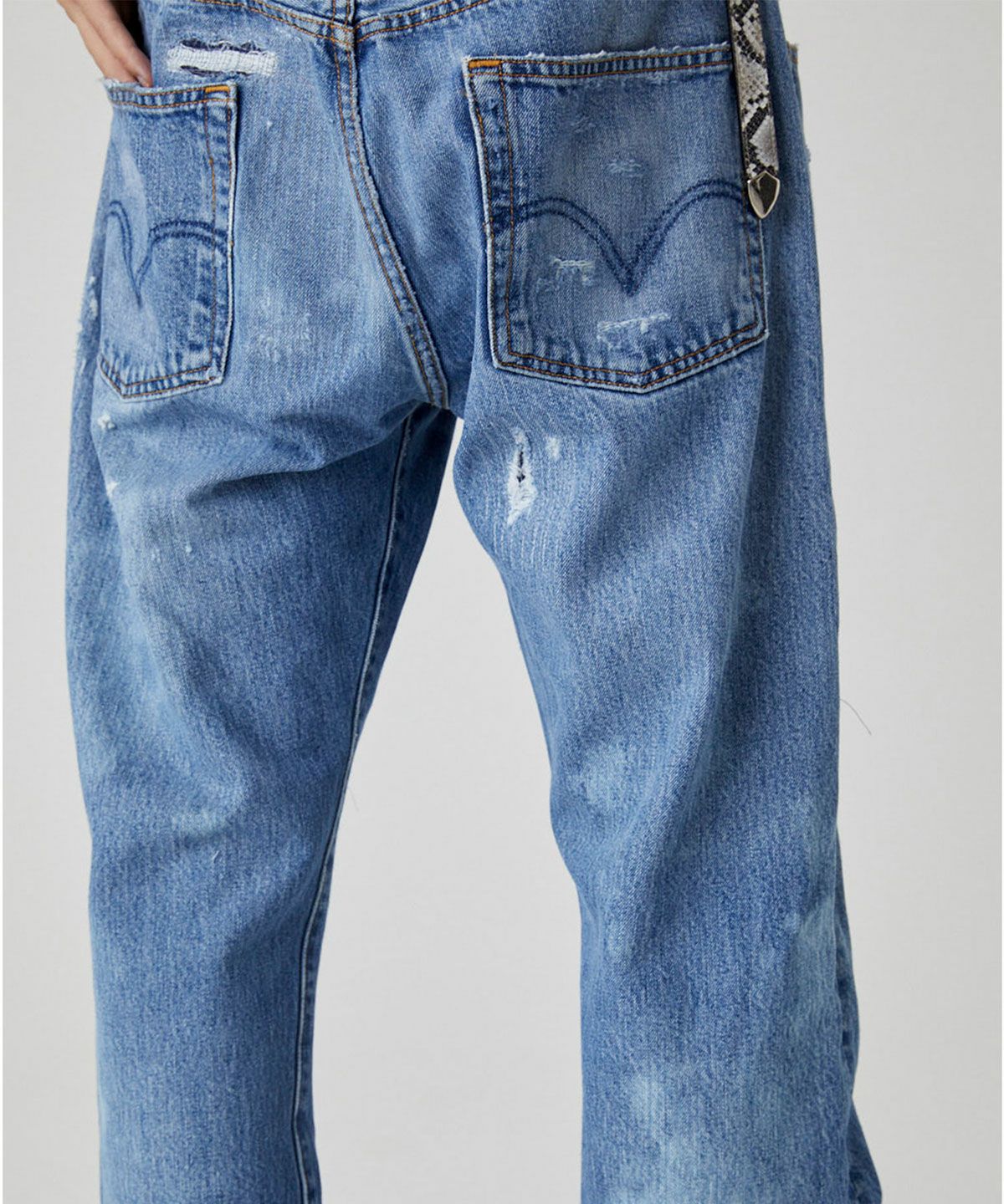 DISCOVERED]DAMAGE REPAIR DENIM PANTS 〓予約販売・2024年3～4月頃お