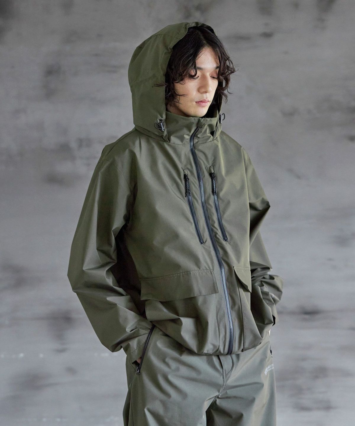 [OPENING ACT×+phenix] WINDSTOPPER by GORE?TEX lab 2WAYフードシティジャケット mark2