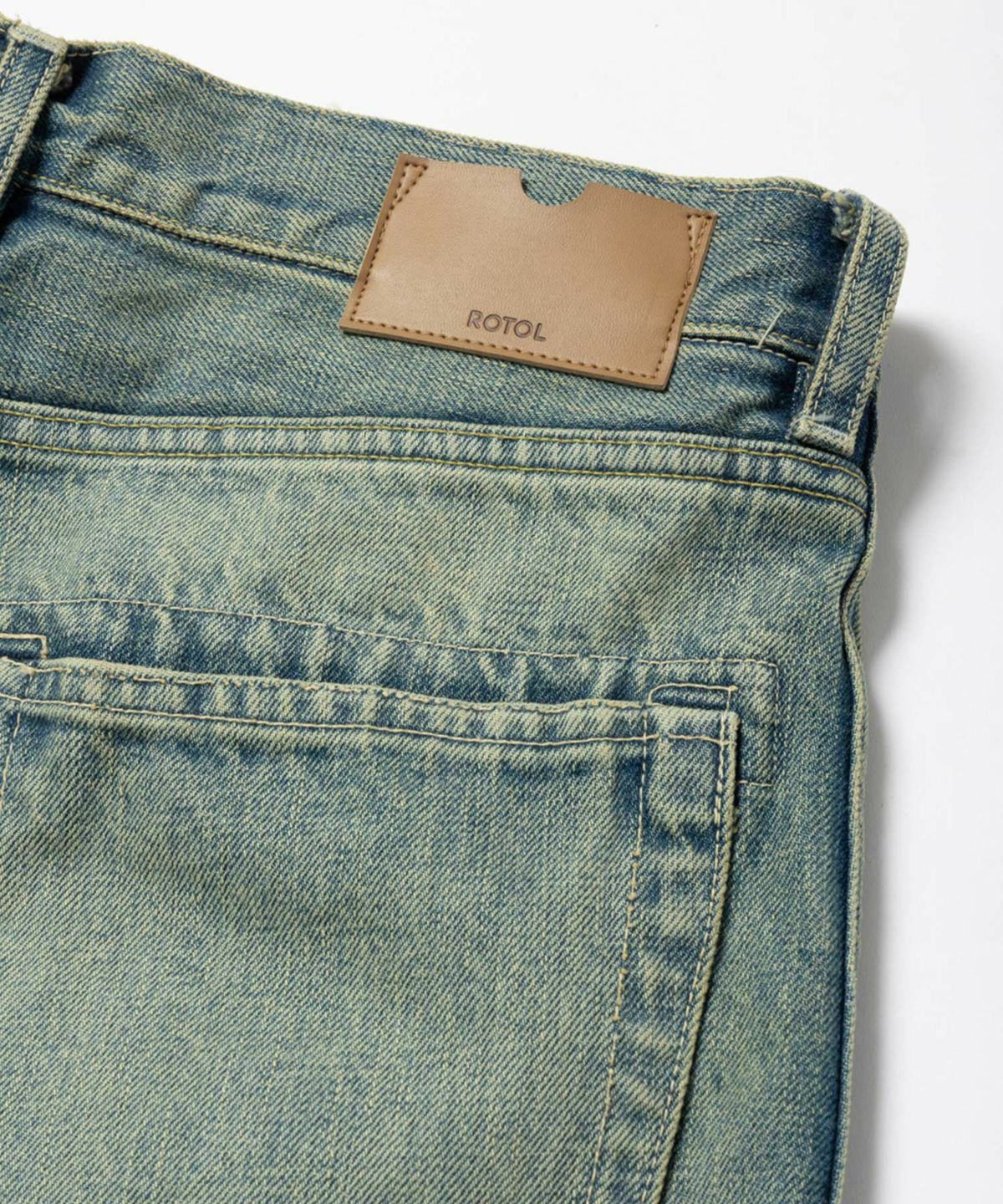 [ROTOL]TRIPLE SEAMS 6P DENIM SHORTS DAMAGED