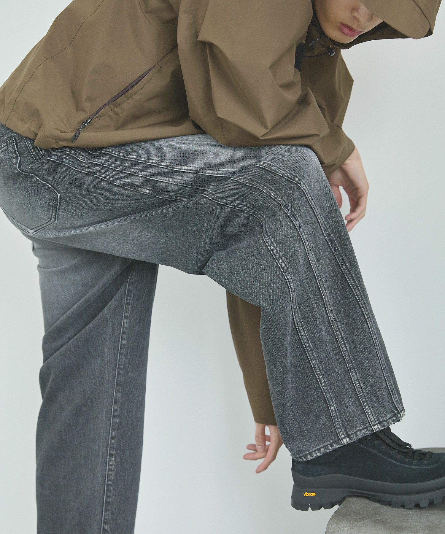 ROTOL×OPENING ACT] Exclusive-TRIPLE SEAMS 6P DENIM BLACKUSED 
