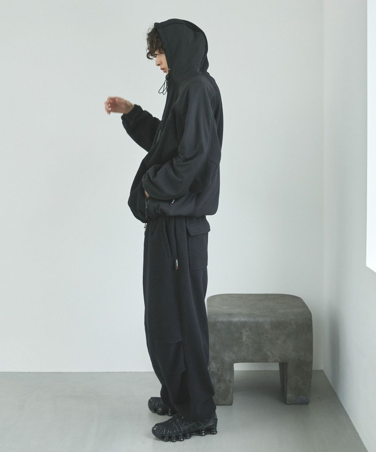 Polartec × OPENING ACT] Polartecフリースワイドオーバーパンツ