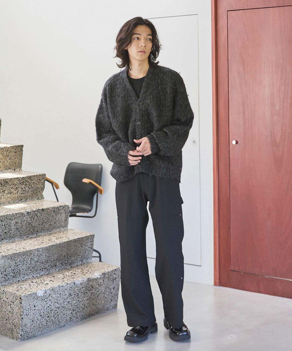 OPENING ACT] モヘアミックスショートレングスカーディガン