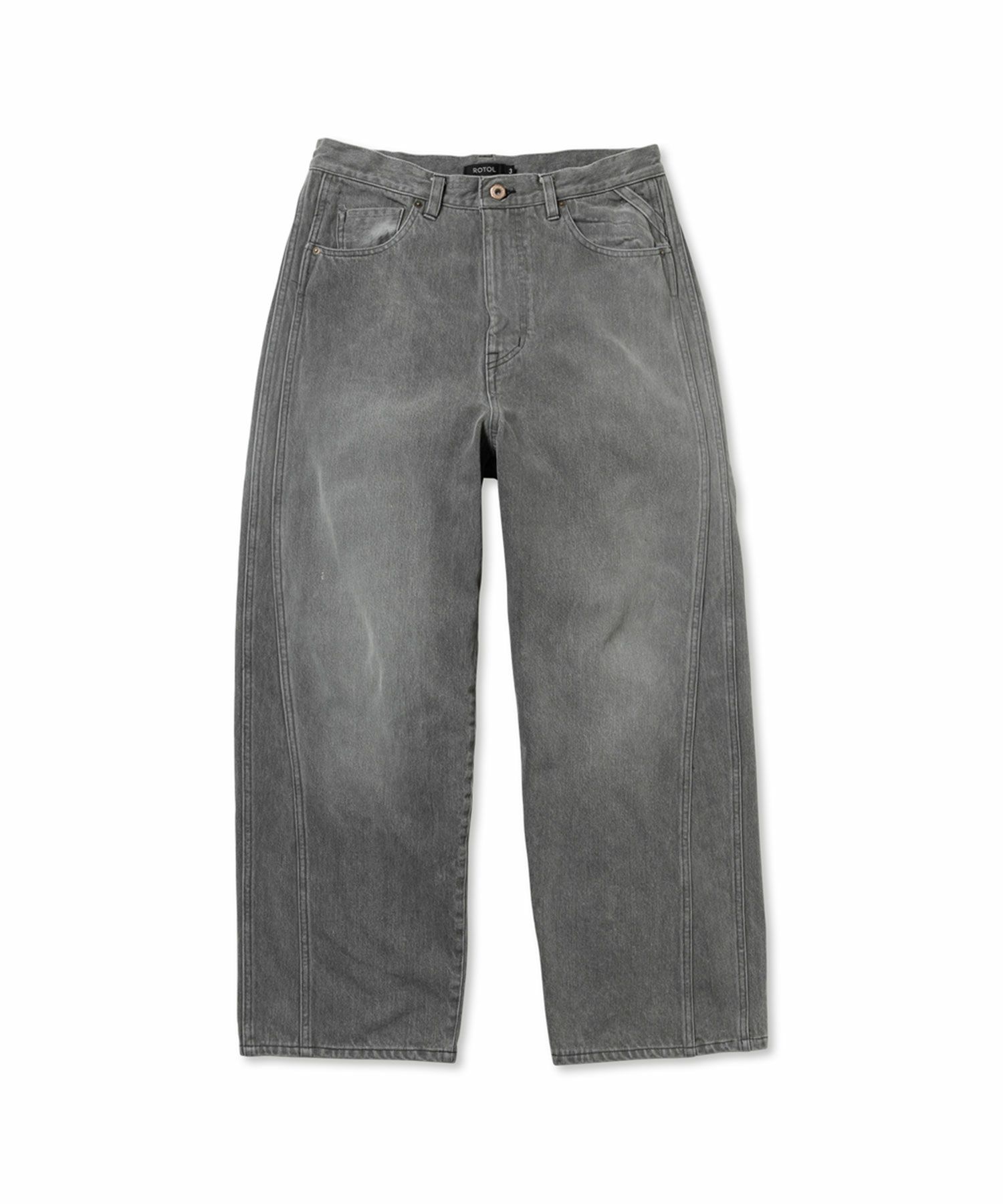 OPENING ACT 格好よい ラグジュアリークオリティダメージバギーデニム 