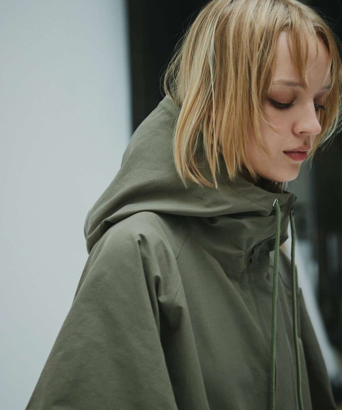 OPENING ACT] コットンナイロンハーフジップアノラックジャケット