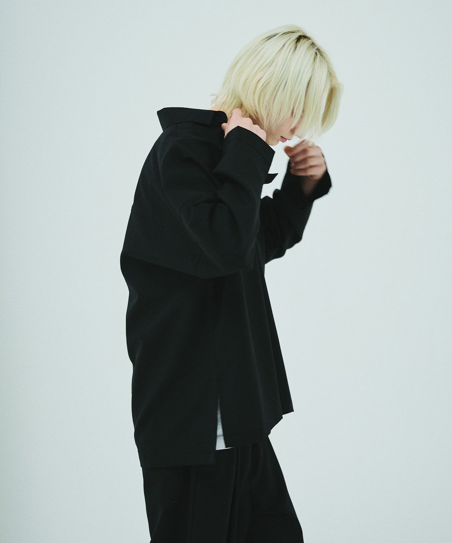 OPENING ACT]尾州ウールスキッパービッグシルエットロングスリーブ  