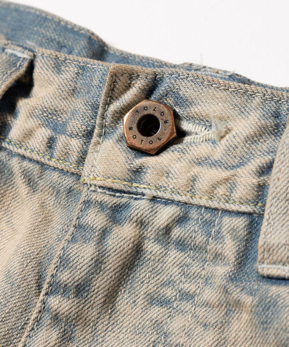 ROTOL]TRIPLE SEAMS 6P DENIM WIDE BLEACH 〓予約販売・2025年3
