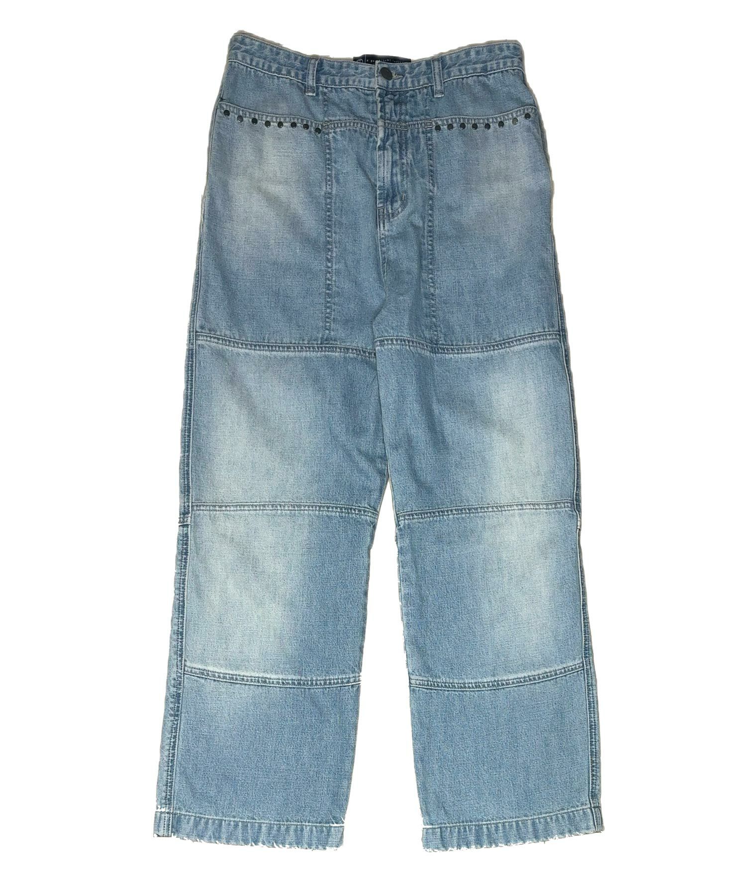 A Good Bad Influence] STUDSED SWITCH DENIM PANTS 〓予約販売・9月 