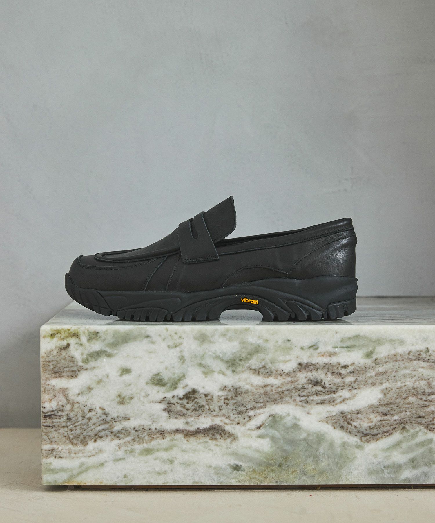 Vibram × OPENING ACT] ボリュームVIBRAMソールリアルレザースウェード 