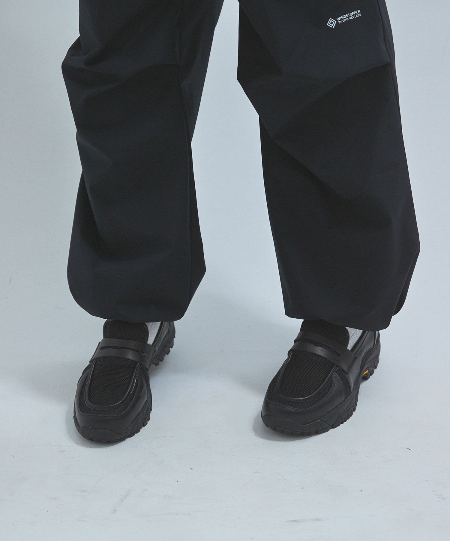 VIBRAM×OPENING ACT] ボリュームVIBRAMソールメッシュ×リアルレザー 
