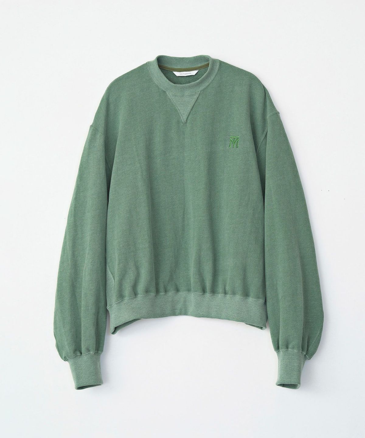 VICTIM] VINTAGE EFFECT SHORT SWEAT 〓予約販売・9月頃お届け