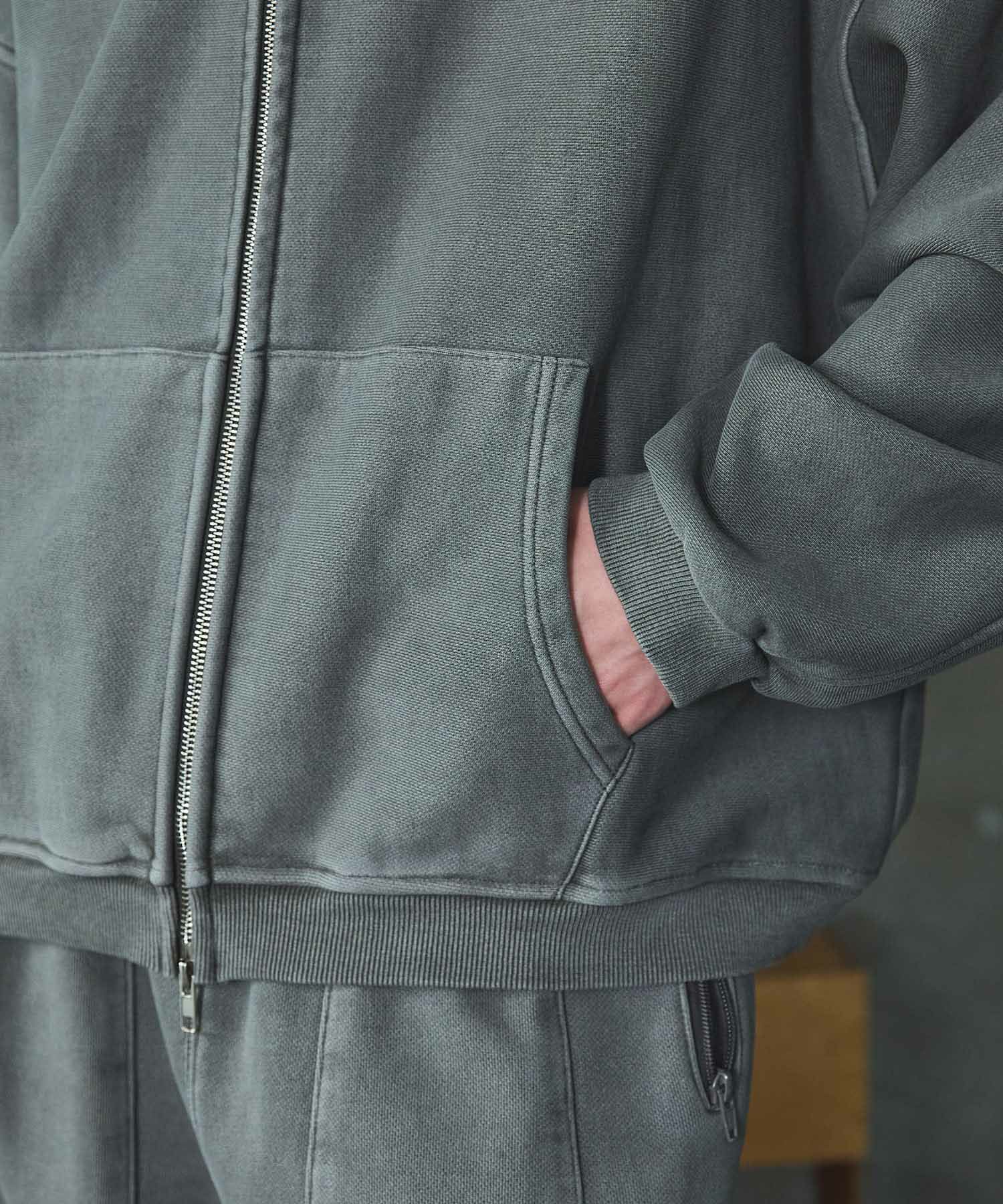 OPENING ACT] 530Gヘヴィーオンスコットン裏毛ショートレングスジップ