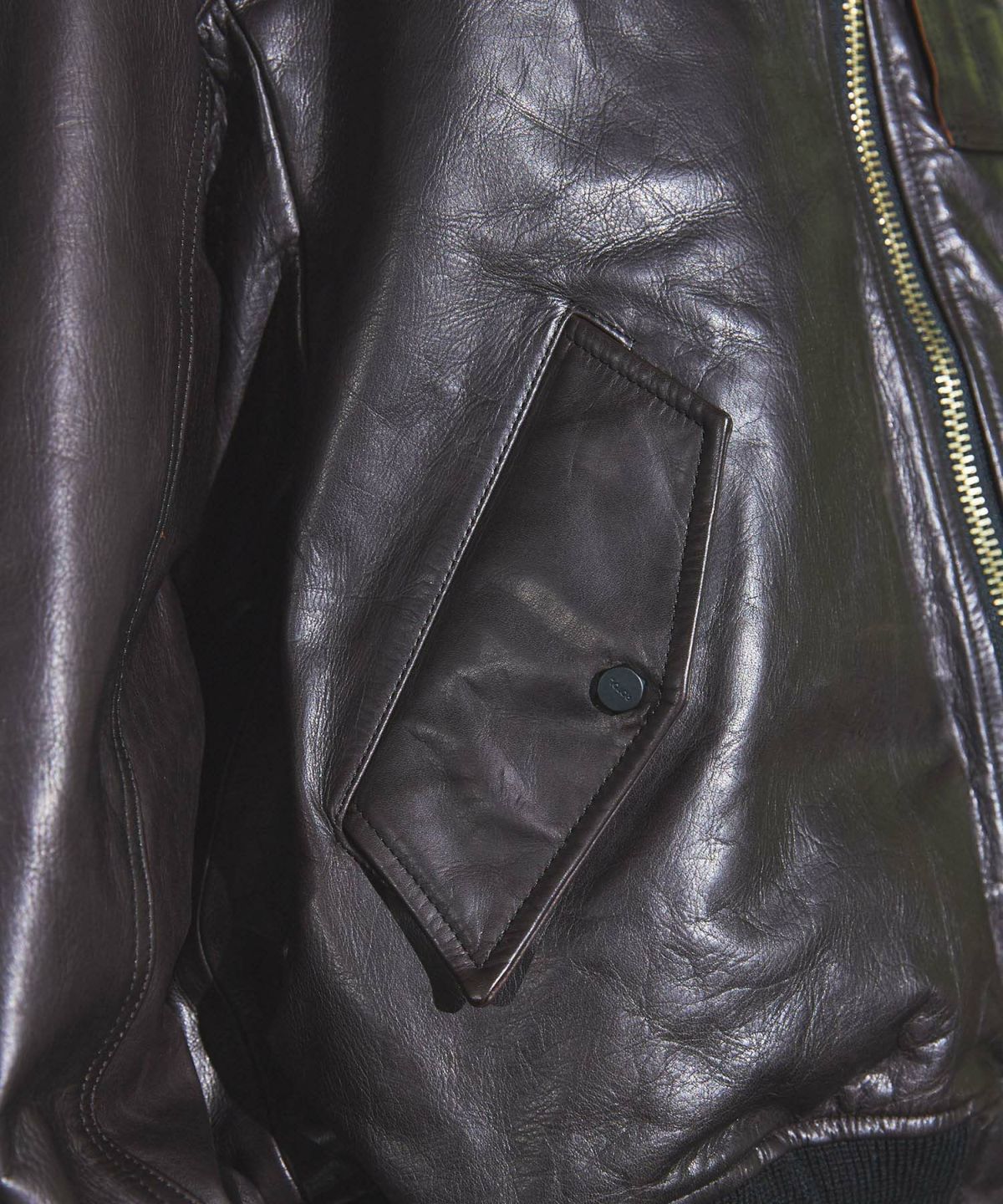 ROTOL×OPENING ACT] Exclusive-ARCH ZIP LEATHER BOMBER JACKET