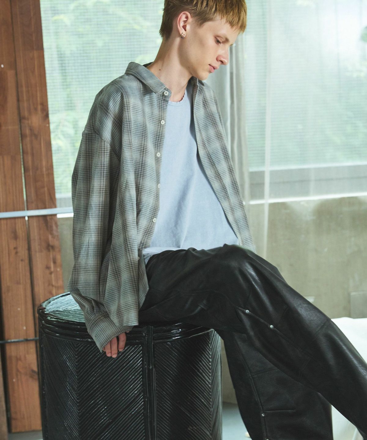 OPENING ACT] 7DAYS AUTUMN CHECK RELAX FIT SHIRT 〓予約販売