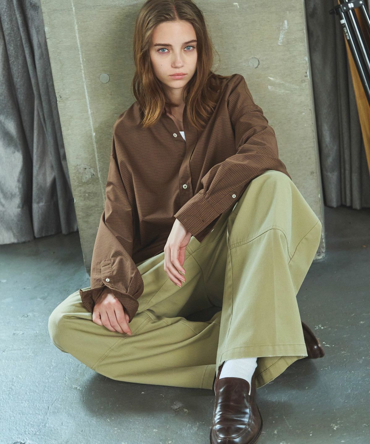 OPENING ACT] 7DAYS AUTUMN CHECK RELAX FIT SHIRT 〓予約販売