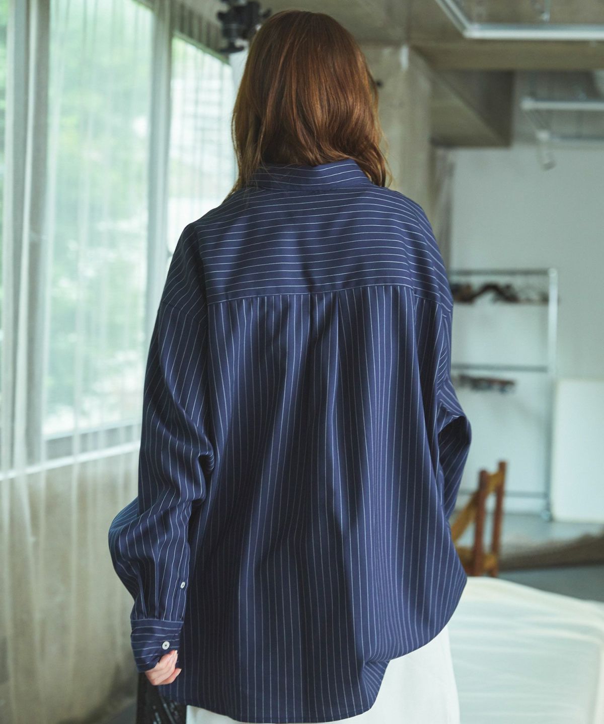 OPENING ACT] 尾州ウールリラックスフィットシャツ | OPENING ACT