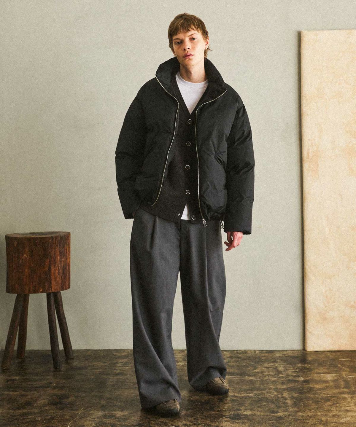 OPENING ACT] LIMONTAナイロン600フィルパワーダウンハイネックダウン