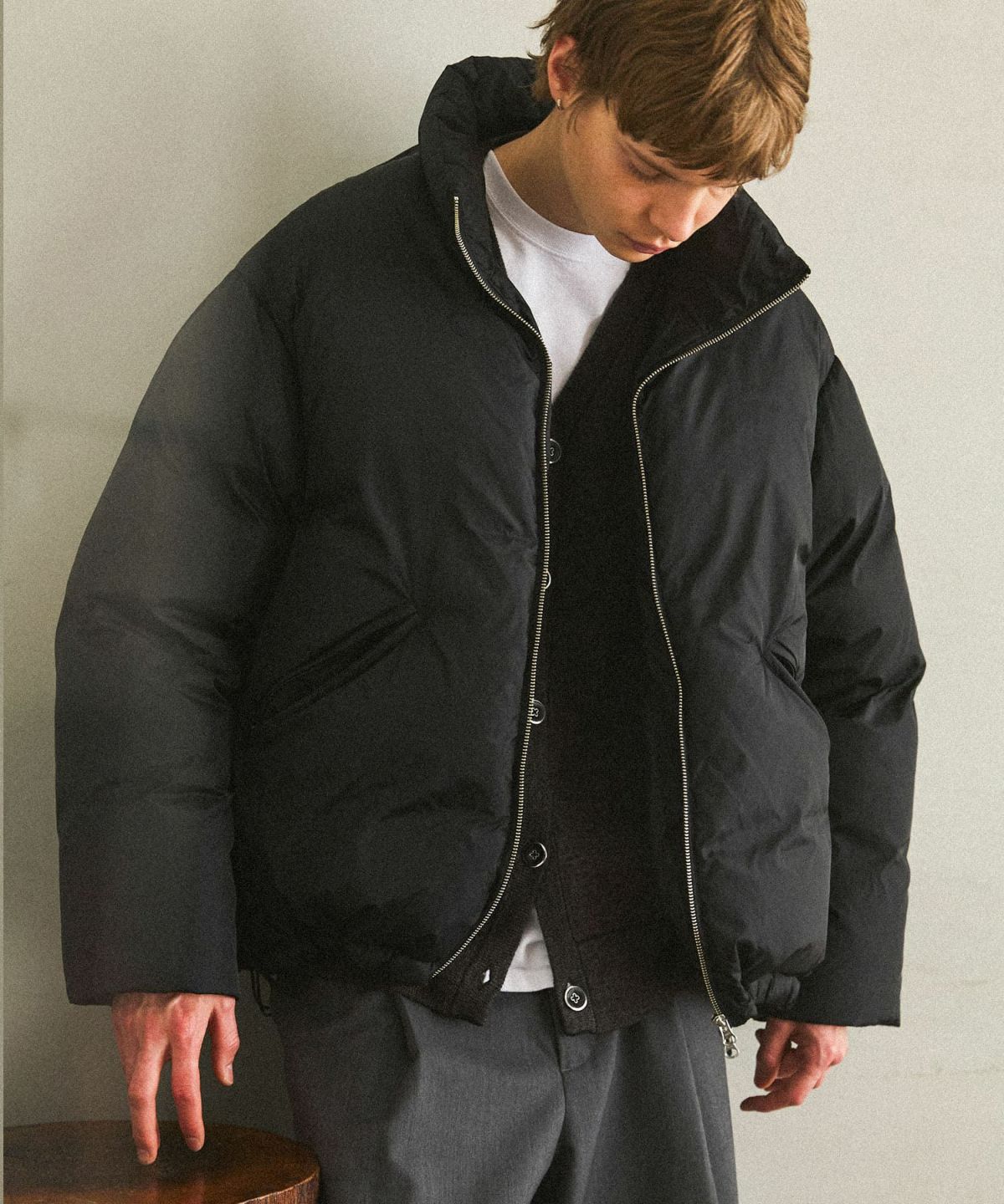 OPENING ACT] LIMONTAナイロン600フィルパワーダウンハイネックダウン