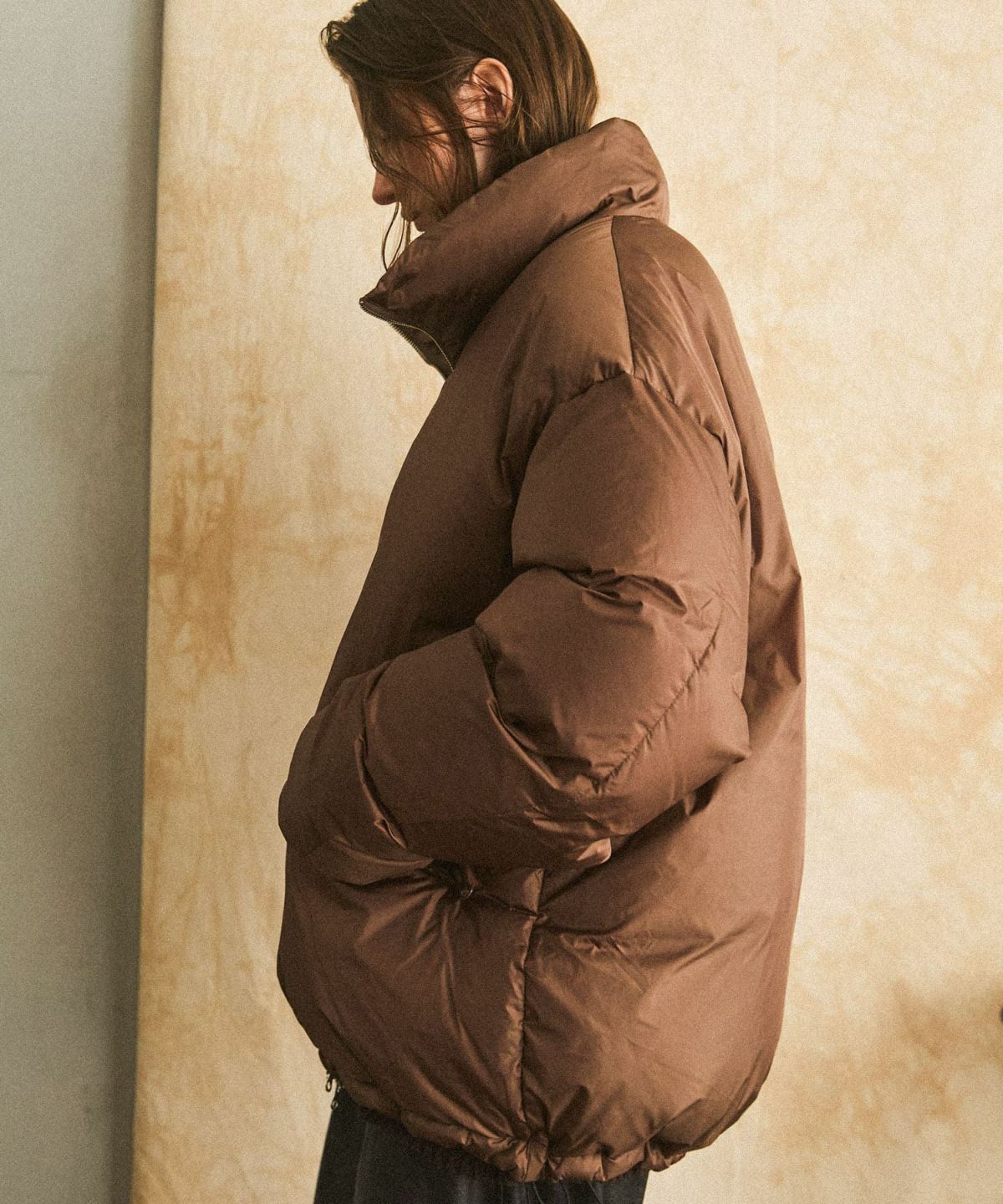 OPENING ACT] LIMONTAナイロン600フィルパワーダウンハイネックダウン