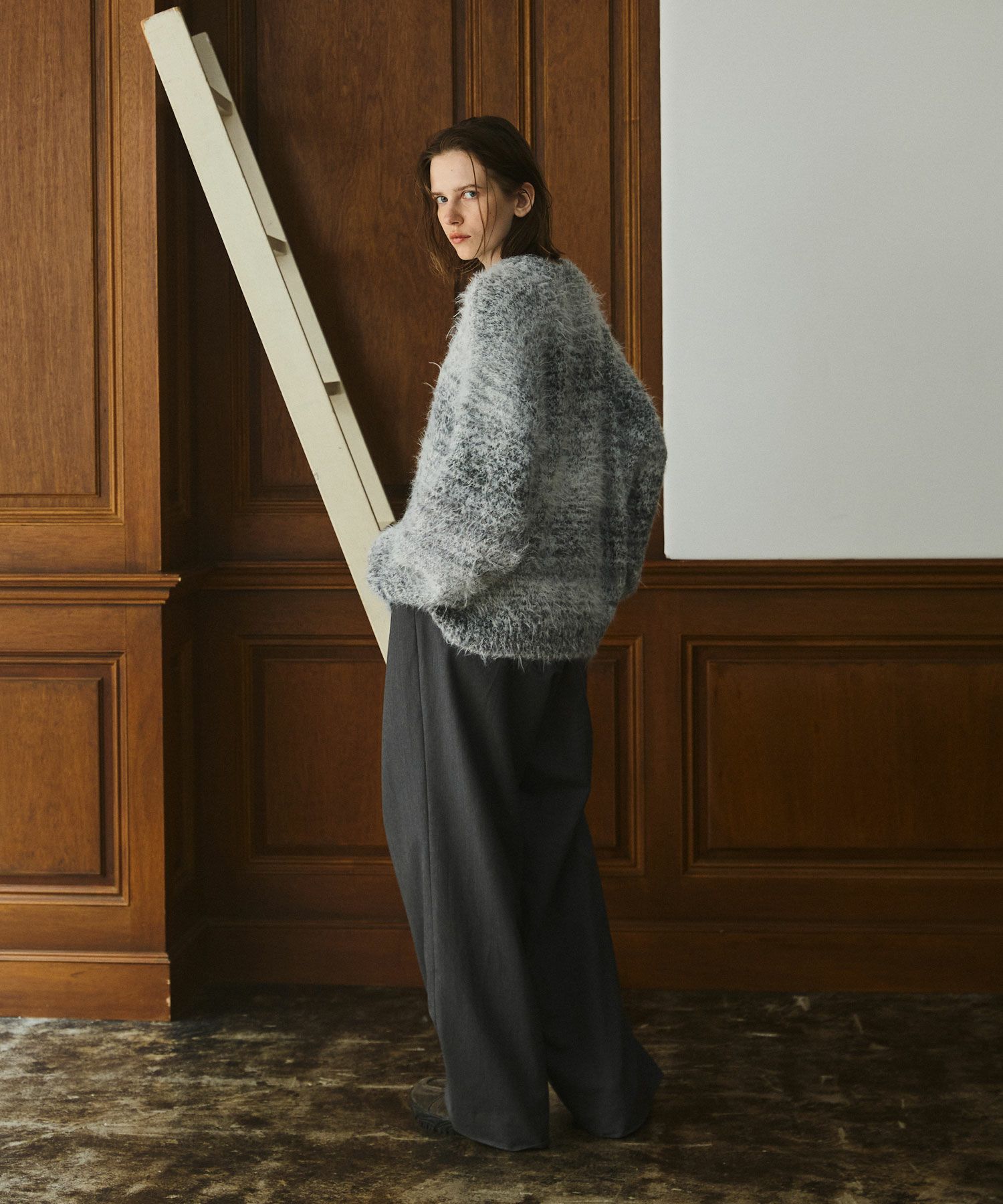 OPENING ACT] フェザーミックスグラデーションクルーネックニット