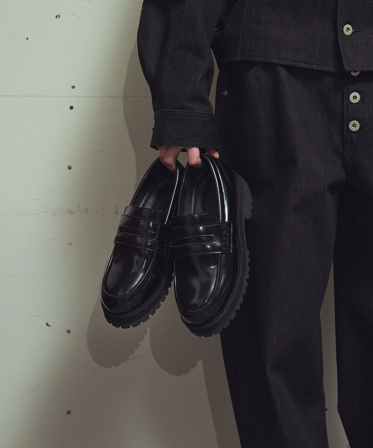 VIBRAM×OPENING ACT] ボリュームVIBRAMソールコインローファー