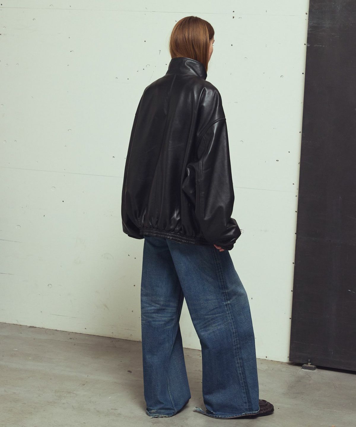 OPENING ACT] リアルシープレザージップアップブルゾン 〓予約販売