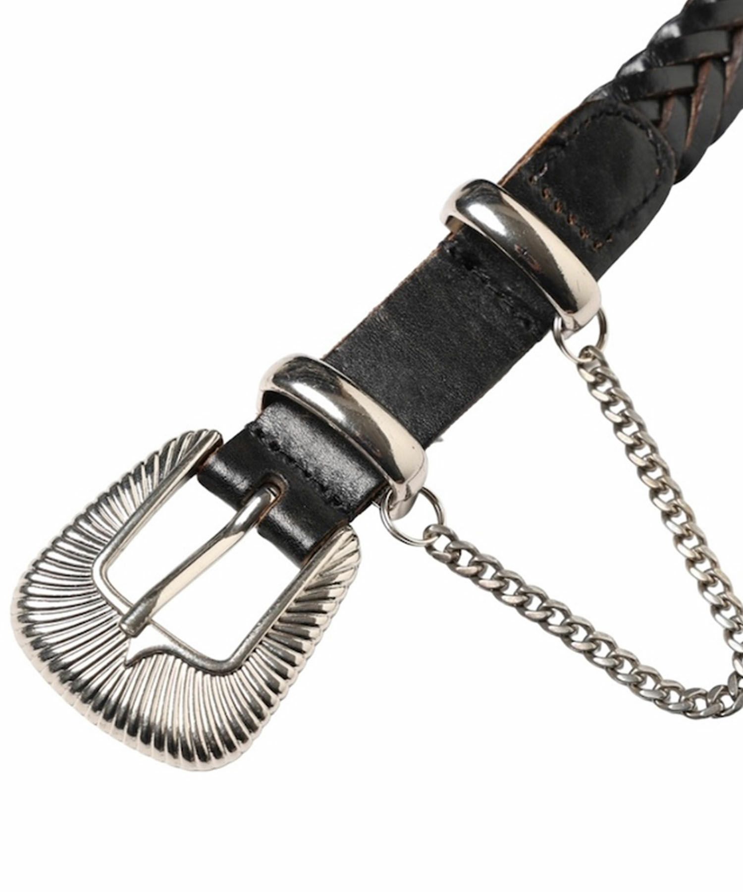 「Jieda」WESTERN BELT 編み込みレザーベルト Jieda」WESTERN BELT 編み込みレザーベルト JIEDA 編み込みベルト