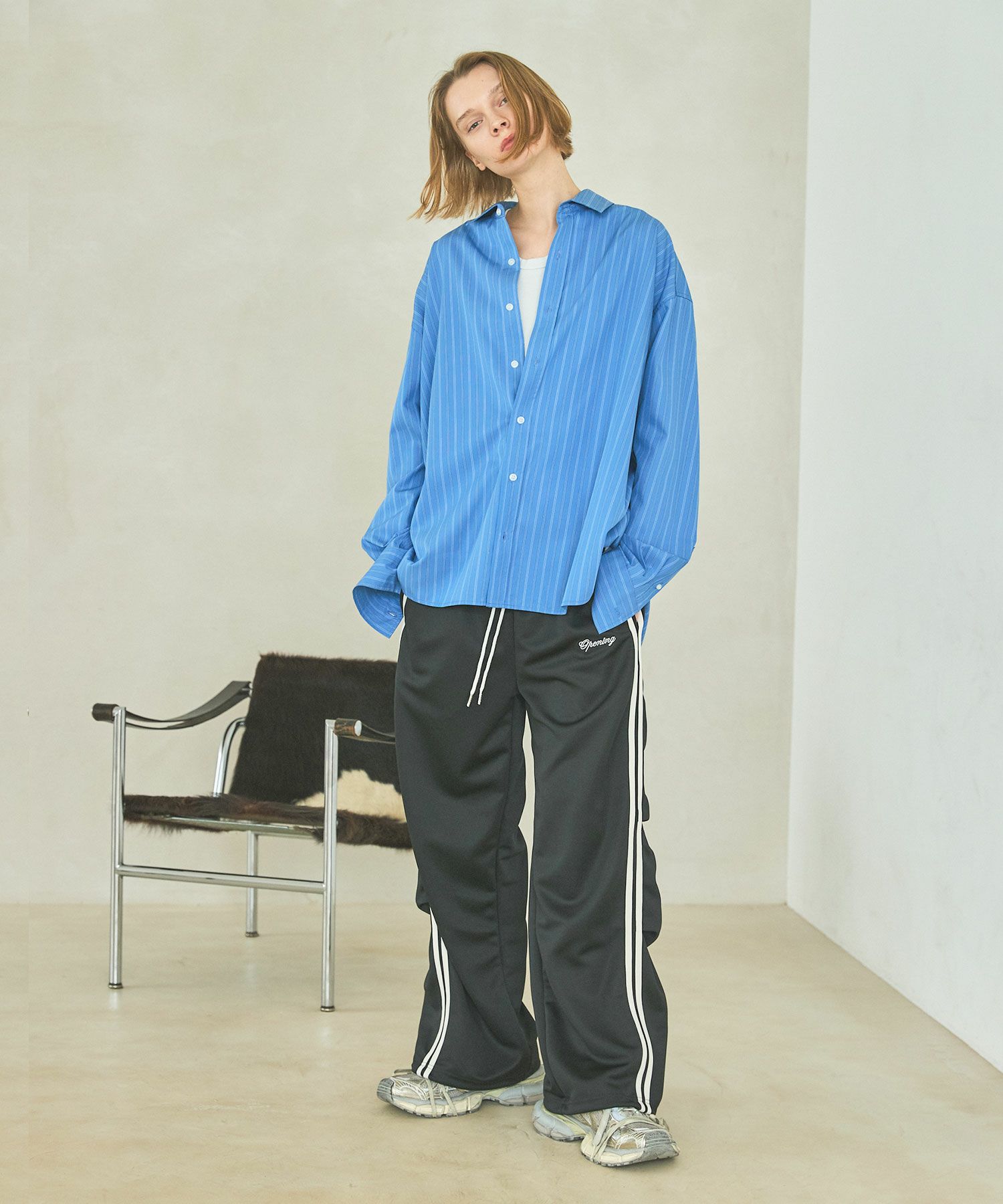 OPENING ACT] リラックスフィットマルチストライプシャツ 〓予約販売